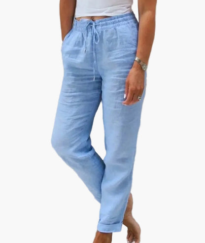 Damen Freizeithose mit elastischem Bund – Bequeme Jogginghose für Alltag, Homeoffice & Freizeit