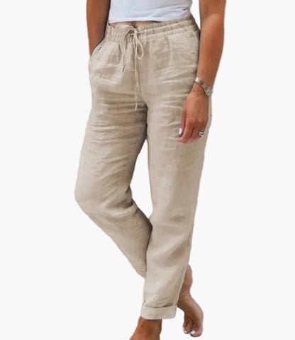 Damen Freizeithose mit elastischem Bund – Bequeme Jogginghose für Alltag, Homeoffice & Freizeit