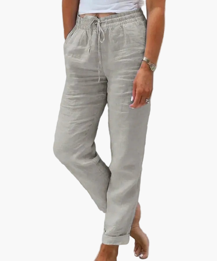 Damen Freizeithose mit elastischem Bund – Bequeme Jogginghose für Alltag, Homeoffice & Freizeit