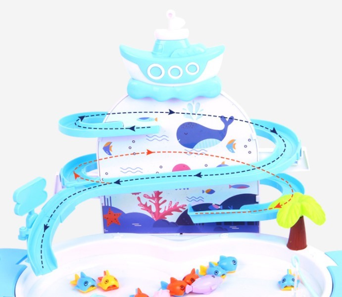 Giocattolo da pesca elettrico per bambini – Set musicale con funzione educativa e divertimento con l’acqua
