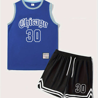 Herrarnas baskettröjset Chicago 30 – sportigt linne och shorts för träning och fritid