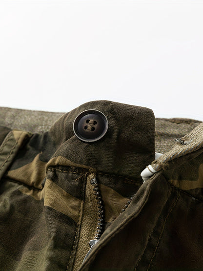 Pantaloncini Cargo Uomo Design Camouflage – Bermuda Outdoor e Tempo Libero con Tasche