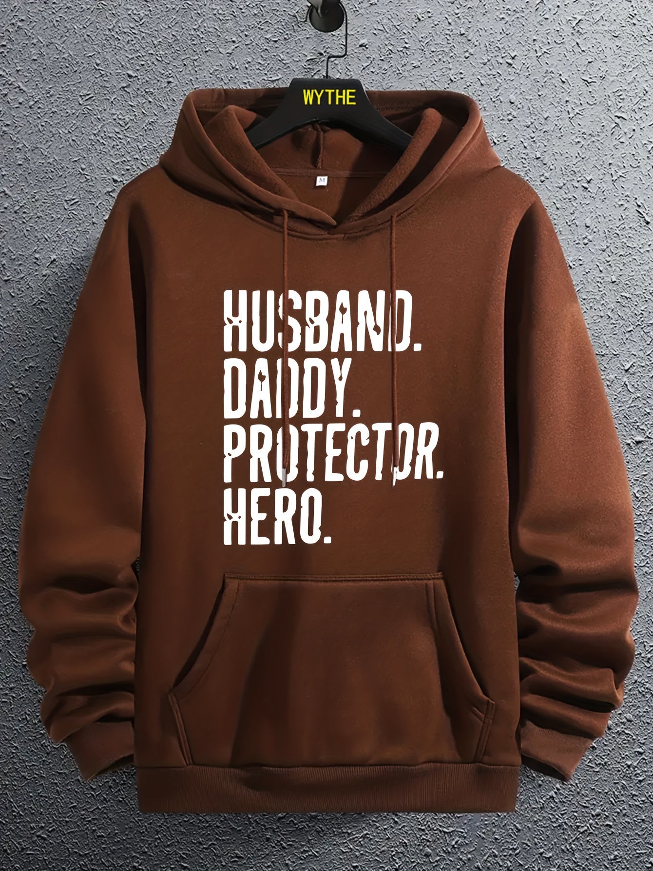 Herren Hoodie mit Statement Print – Husband Daddy Protector Hero – Casual Stil für Alltag und Freizeit