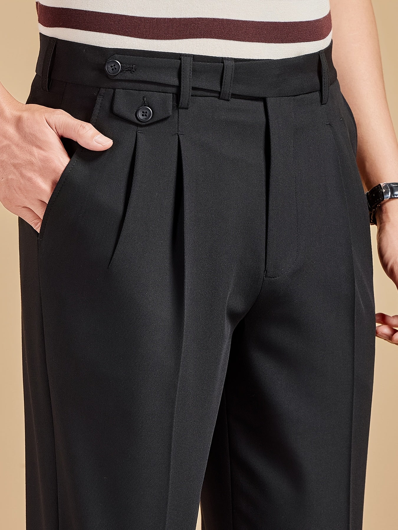 Herren Business-Hose mit Bundfalten – Eleganter, moderner Look für Büro & Freizeit