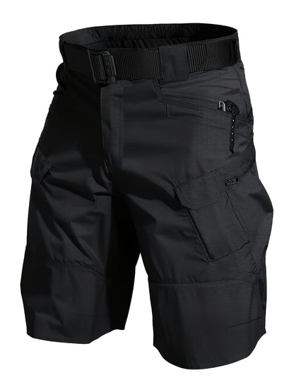 Pantaloncini funzionali da uomo per attività all'aperto con tasche e cintura – Pantaloni da trekking e tempo libero
