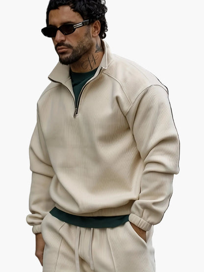 Męski dres z zamkiem – modny streetwear na co dzień i sport