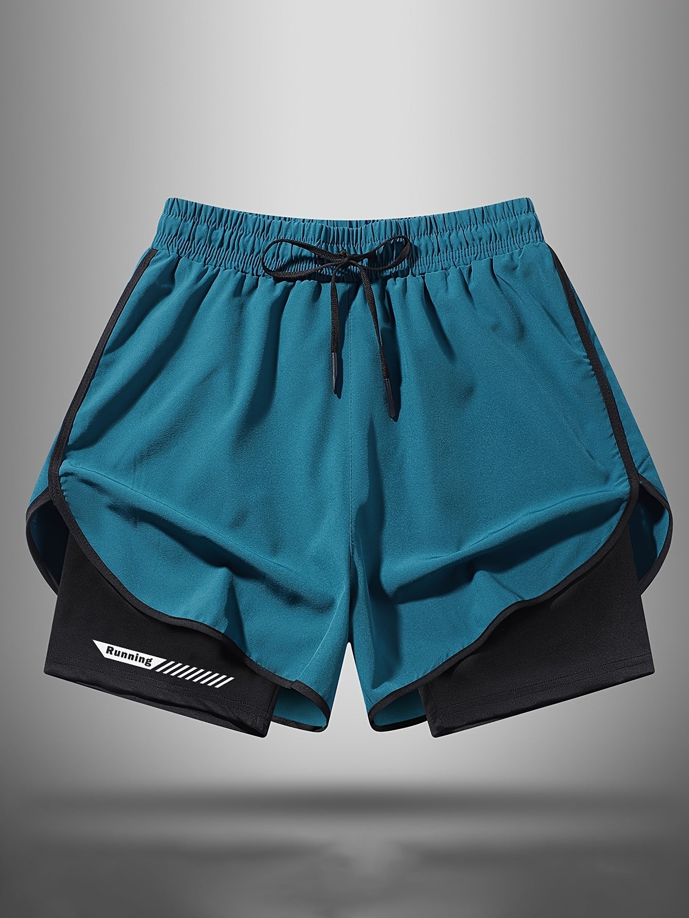 Pantaloncini da uomo 2-in-1 con pantaloncini interni – Perfetti per fitness, corsa e allenamento