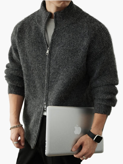 Cardigan homme avec fermeture éclair – Style décontracté pour toutes les saisons