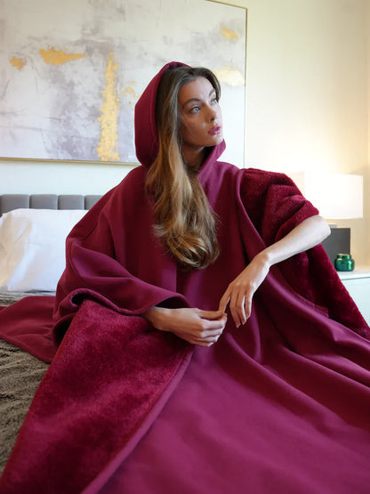 Sudadera oversized tipo manta para mujer – Moda cómoda para relajarse y acurrucarse en casa y fuera