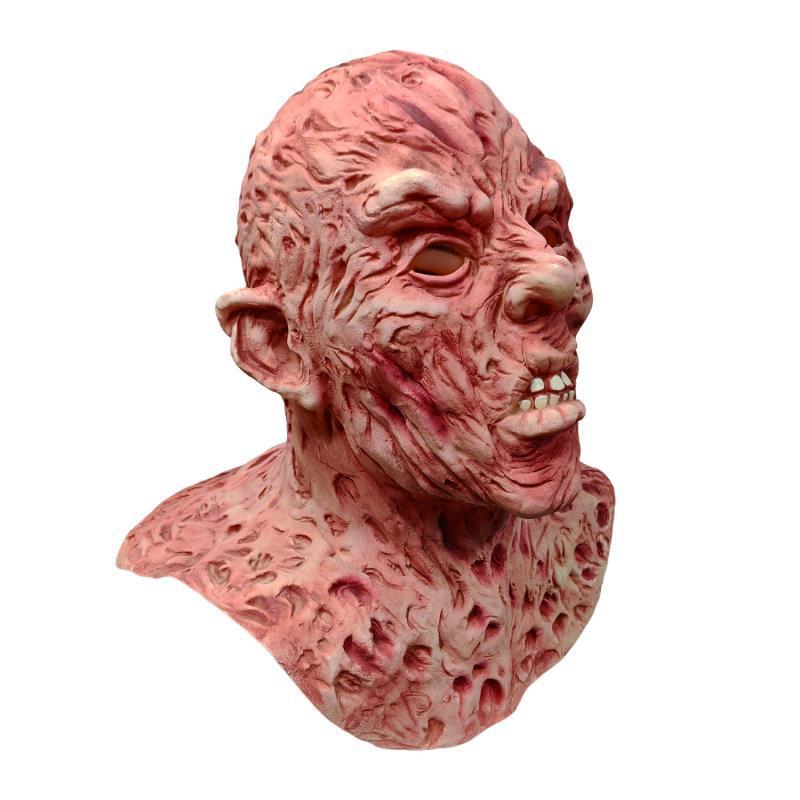 Maschera horror Freddy da uomo per Halloween – Costume in lattice per adulti