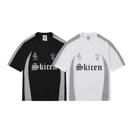 Heren hip-hop streetwear T-shirt met retro opschrift – Urban stijl vrijetijdsshirt