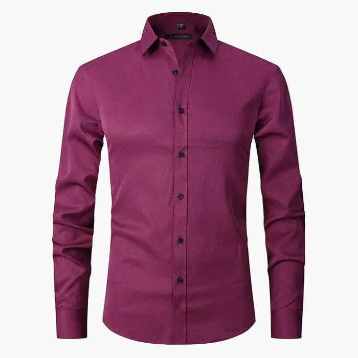 Herren Slim Fit Businesshemd – Modernes Langarmhemd für Büro & Freizeit