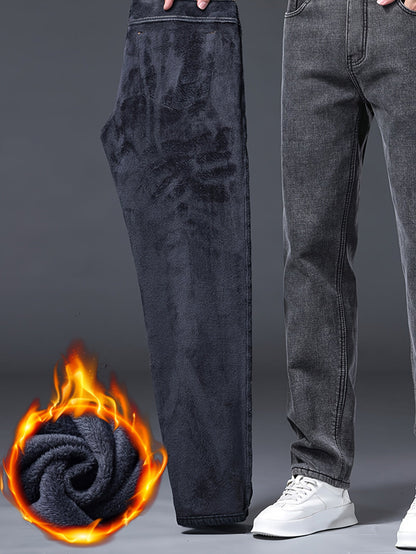 Herren Jeanshose Grau mit geradem Schnitt