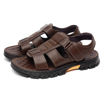 Heren outdoor sandalen voor vrije tijd en vakantie – comfortabele zomerschoenen met klittenbandsluiting