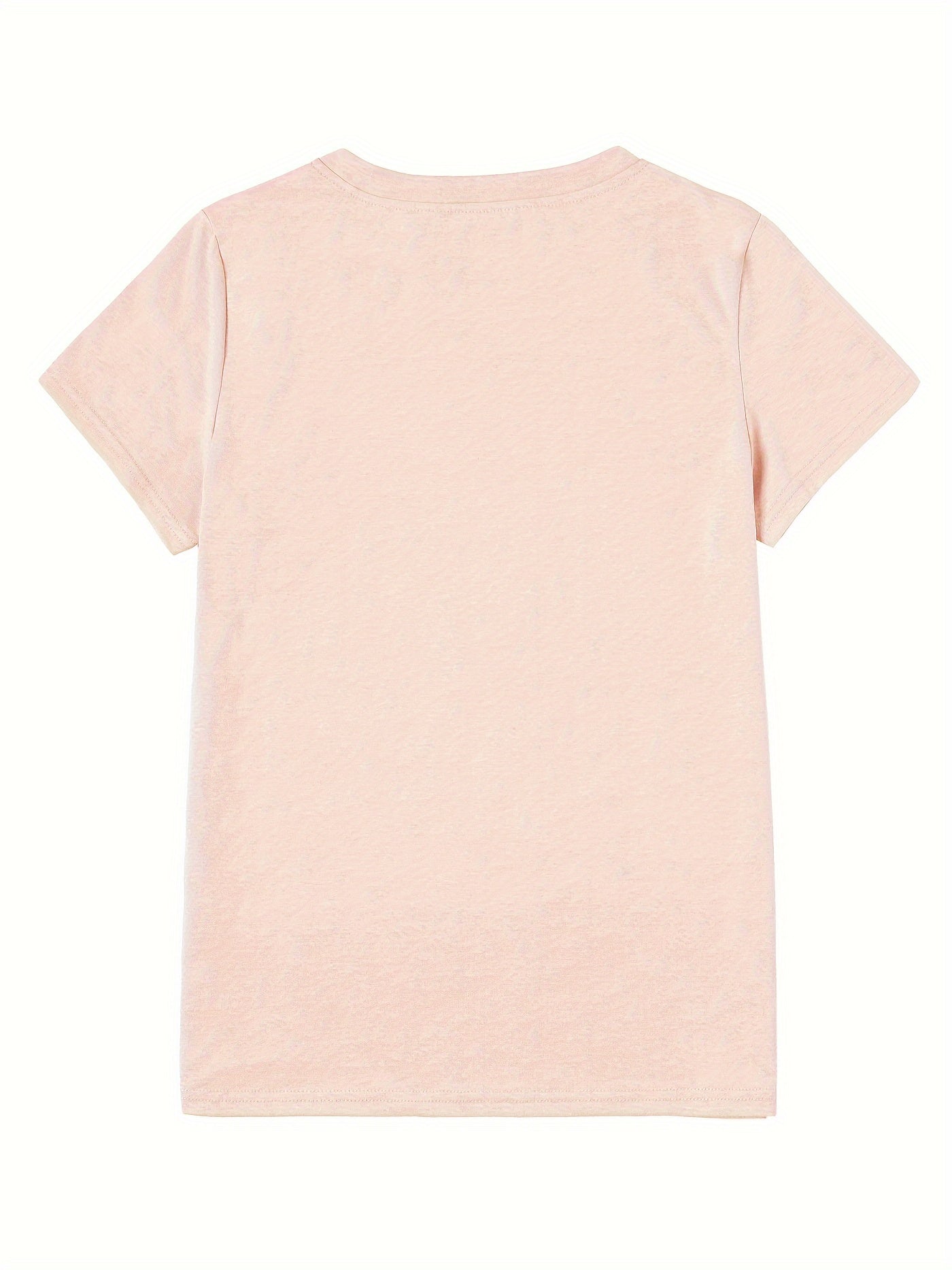 Dame T-shirt med hjerte-motiv – afslappet stil til hverdag og fritid