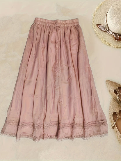 Enagua vintage de mujer con encaje – Elegante petticoat de línea A para el día a día y ocasiones especiales