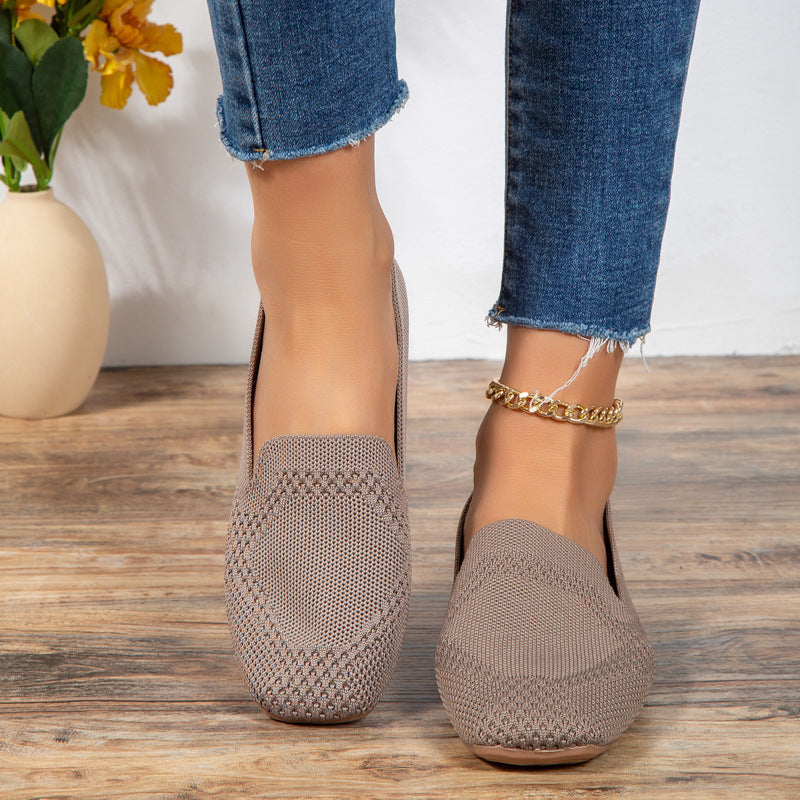 Dames Gebreide slippers Comfortabele modieuze vrijetijdsschoenen voor dagelijks gebruik en reizen