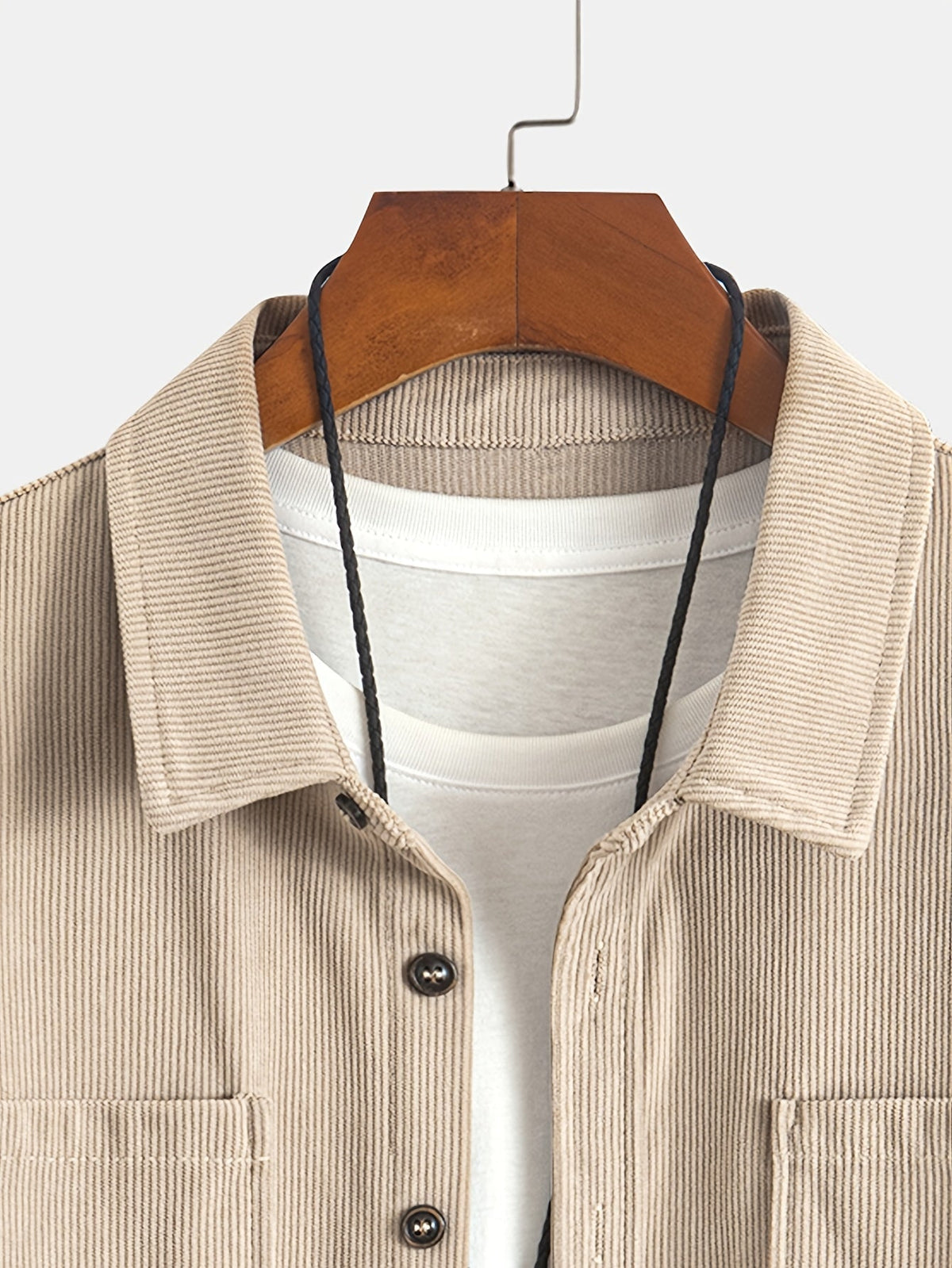 Bryce | Overshirt met lange mouwen, zakken en knopen voor heren