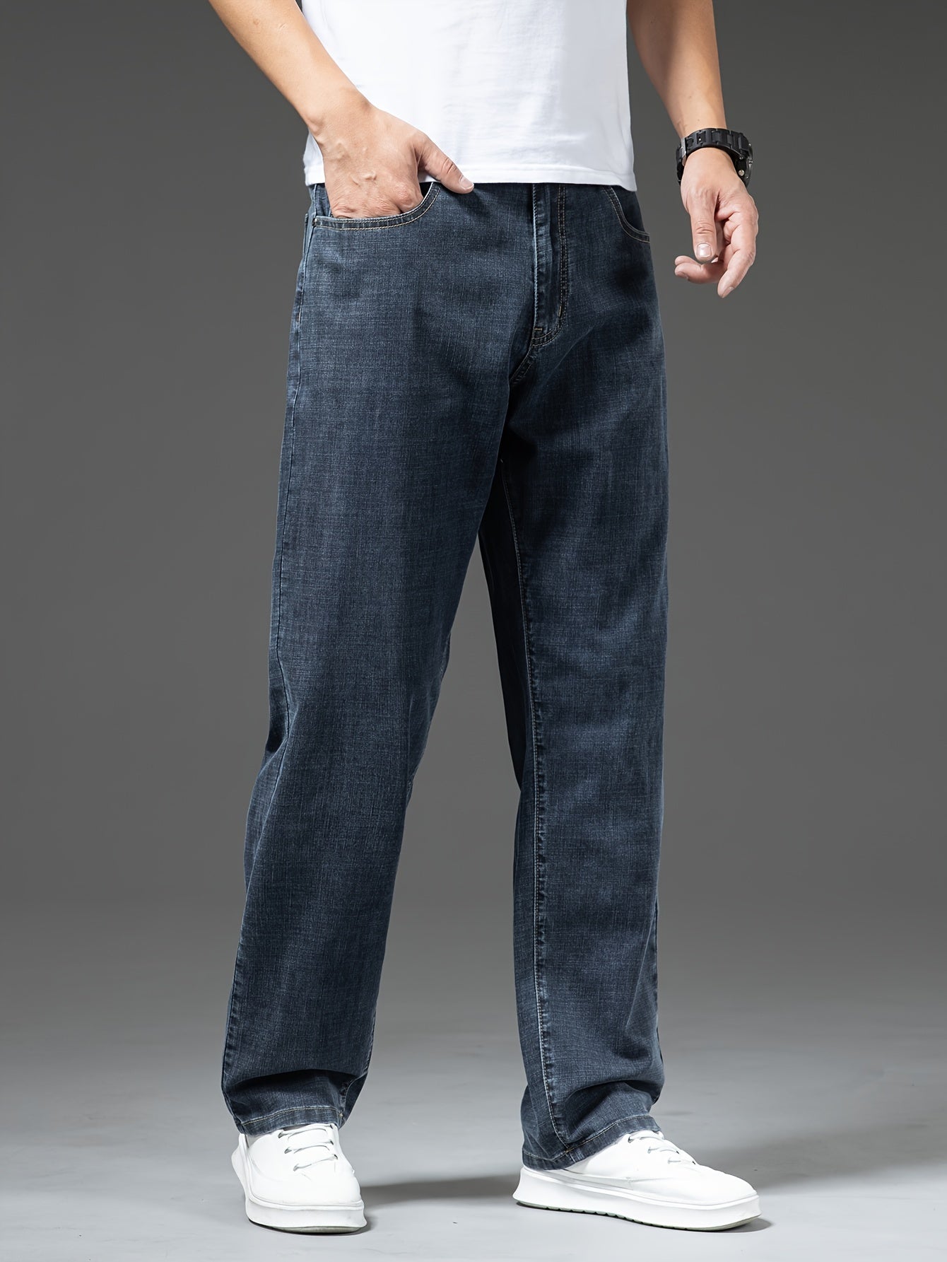 Herren Jeans Weit Geschnitten Freizeit Basic Regular Fit – Komfortabler Alltag und Wochenendstil