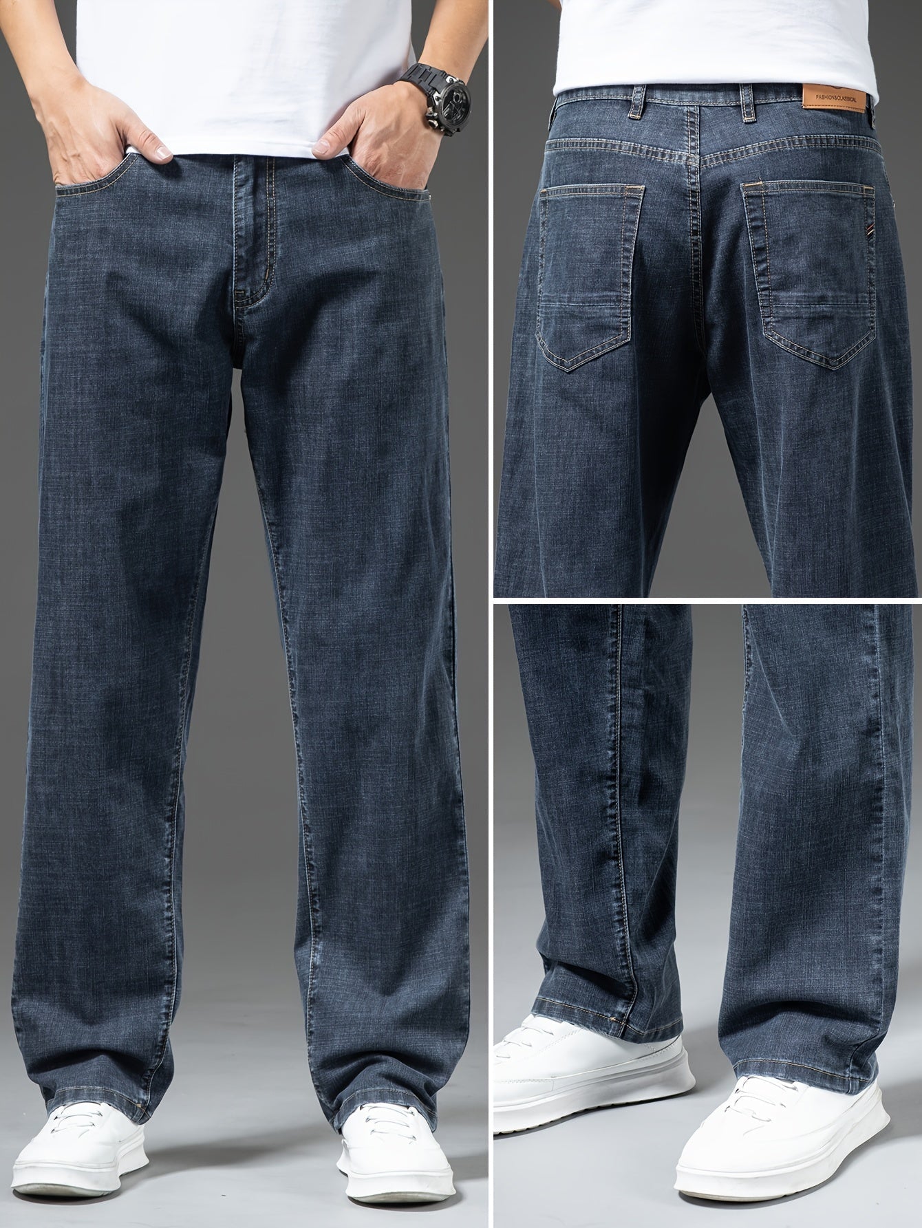 Herren Jeans Weit Geschnitten Freizeit Basic Regular Fit – Komfortabler Alltag und Wochenendstil