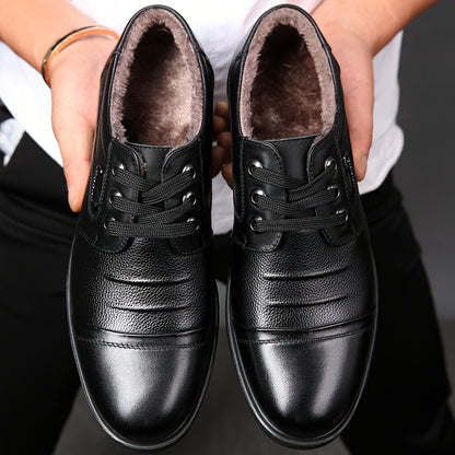 Scarpe invernali da uomo foderate, stringate eleganti e comode