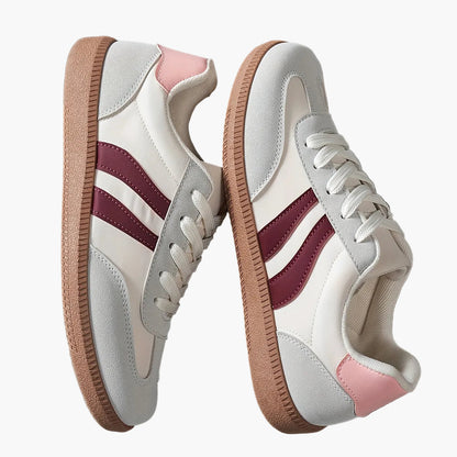 Damsneakers i retrostil med sportig design för vardag och fritid