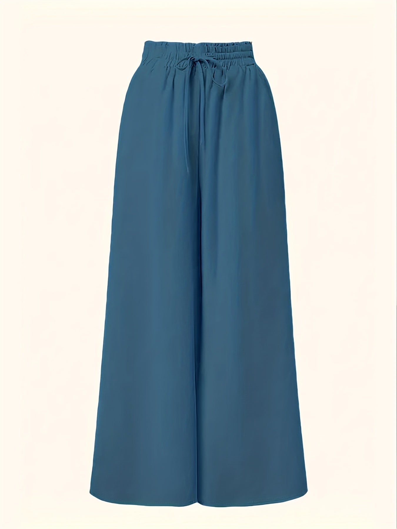 Damen Palazzo-Hose mit weitem Bein und Paperbag-Bund – Elegante High-Waist Hose für stilvolle Outfits