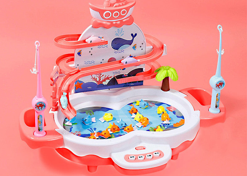Giocattolo da pesca elettrico per bambini – Set musicale con funzione educativa e divertimento con l’acqua