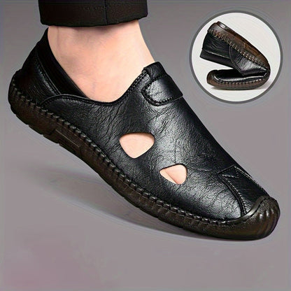 Męskie wygodne buty wsuwane z wycięciami na co dzień i na lato