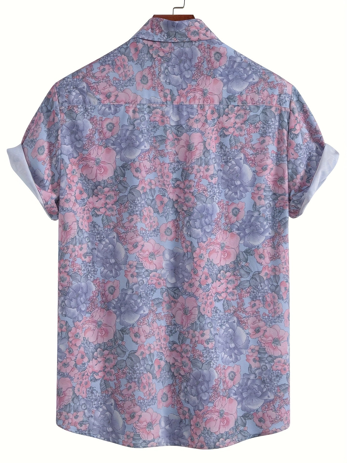 Chemise de villégiature à manches courtes pour homme avec imprimé coquillages – Look estival maritime pour la plage et les loisirs