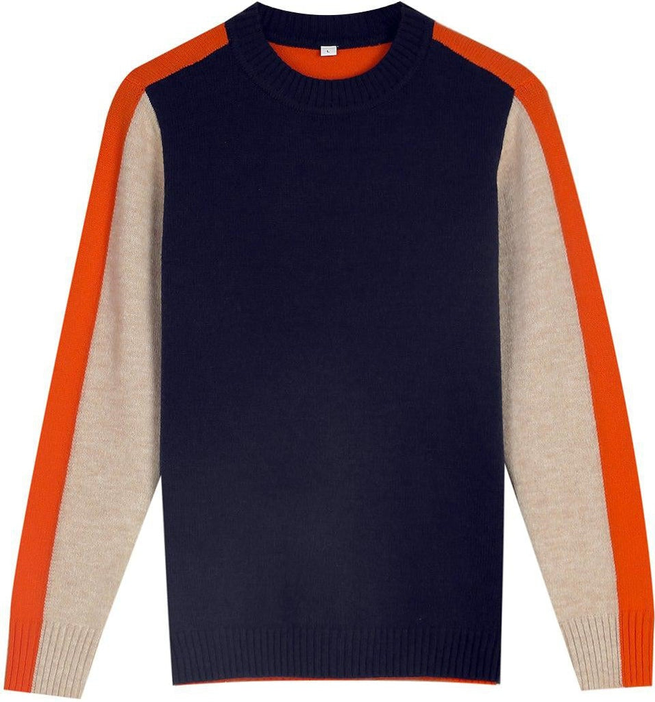 Maglione donna moderno colorblock stile urbano tempo libero e ufficio