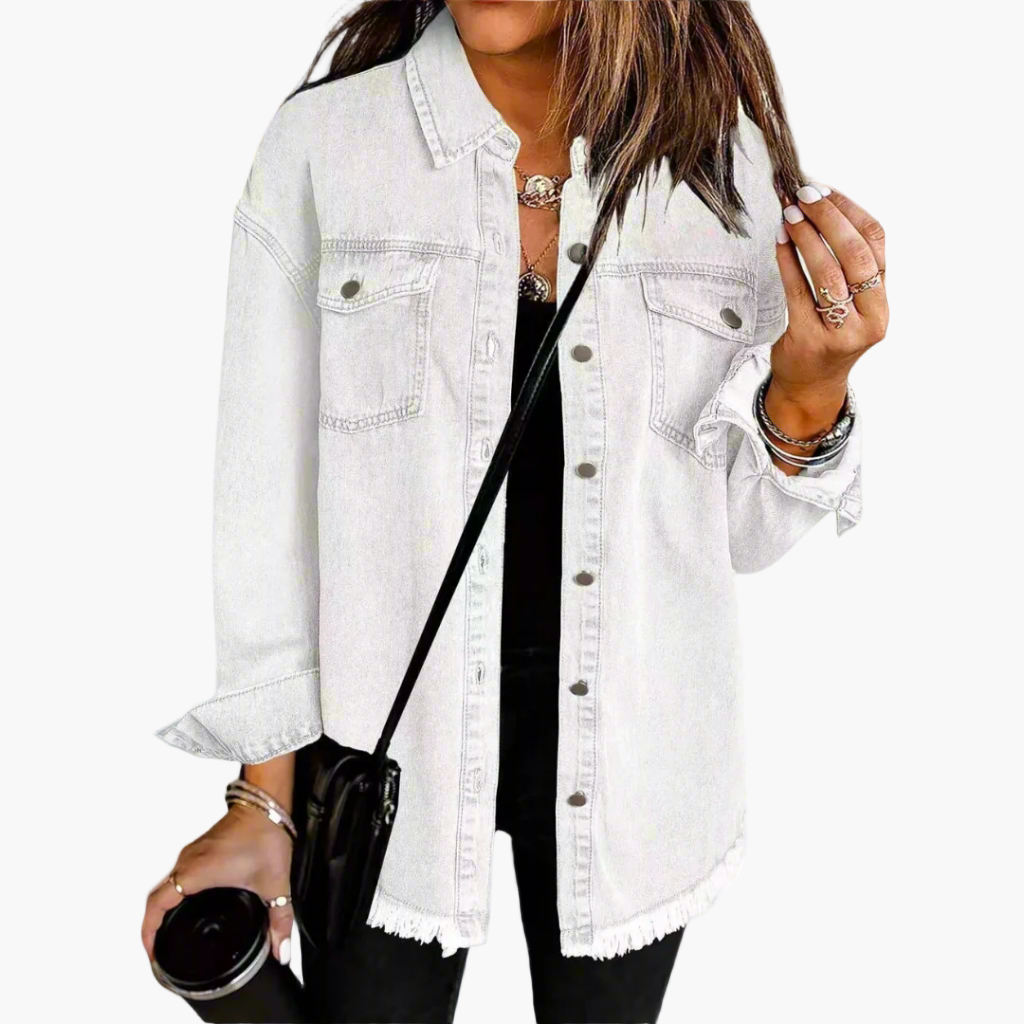 Dame Oversize jeansjakke – Trendy fritidsjakke i moderne streetstyle