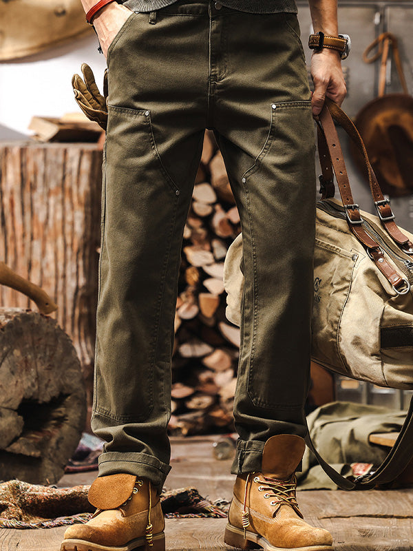 Herren Utility Workwear Hose – Robuster Straight-Leg Style für Outdoor & Freizeit