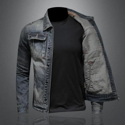 Herre Denimjakke i vintage-stil – Klassisk, afslappet & alsidig