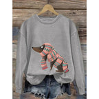 Sweater voor dames met ronde hals en lange mouwen