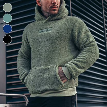 Sudadera con capucha de felpa para hombre – Acogedora, moderna y cómoda para el día a día y el ocio