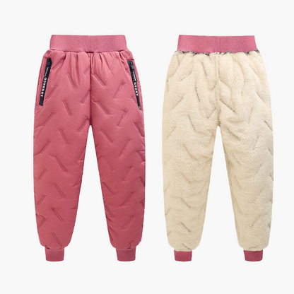 Pantalon thermique d’hiver outdoor enfant – Imperméable et doublé pour garçons et filles – Pantalon de neige sportif pour activités