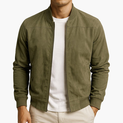 Chaqueta bomber de hombre en estilo minimalista moderno – Chaqueta versátil de entretiempo para el día a día y el tiempo libre