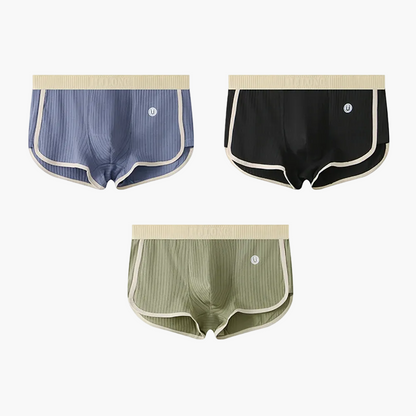 Damen Retro Sportliche Ripp-Slips 3er-Pack – Komfortable Unterwäsche für Alltag und Freizeit