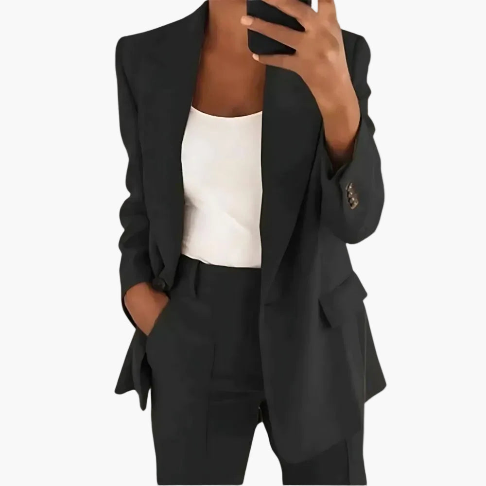 Damen Business Anzug Zweiteiler – Moderner Blazer & Hose für Büro und Alltag