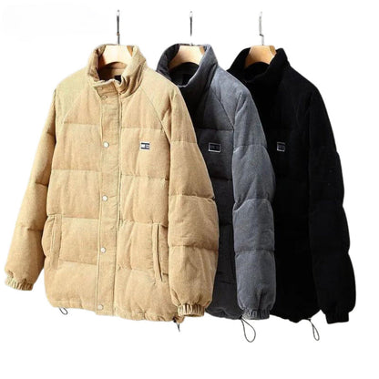 Herre Vinter Quiltet Jakke – Stilfuld Outdoor Jakke til Kolde Dage