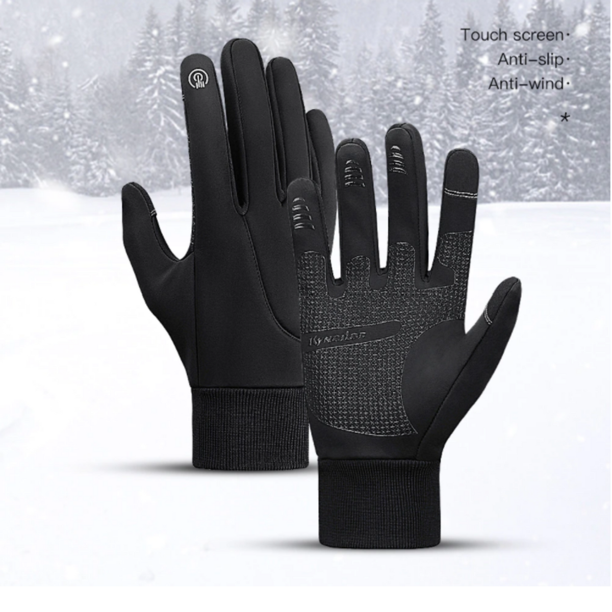 Touchscreen-handschoenen voor koude winterdagen