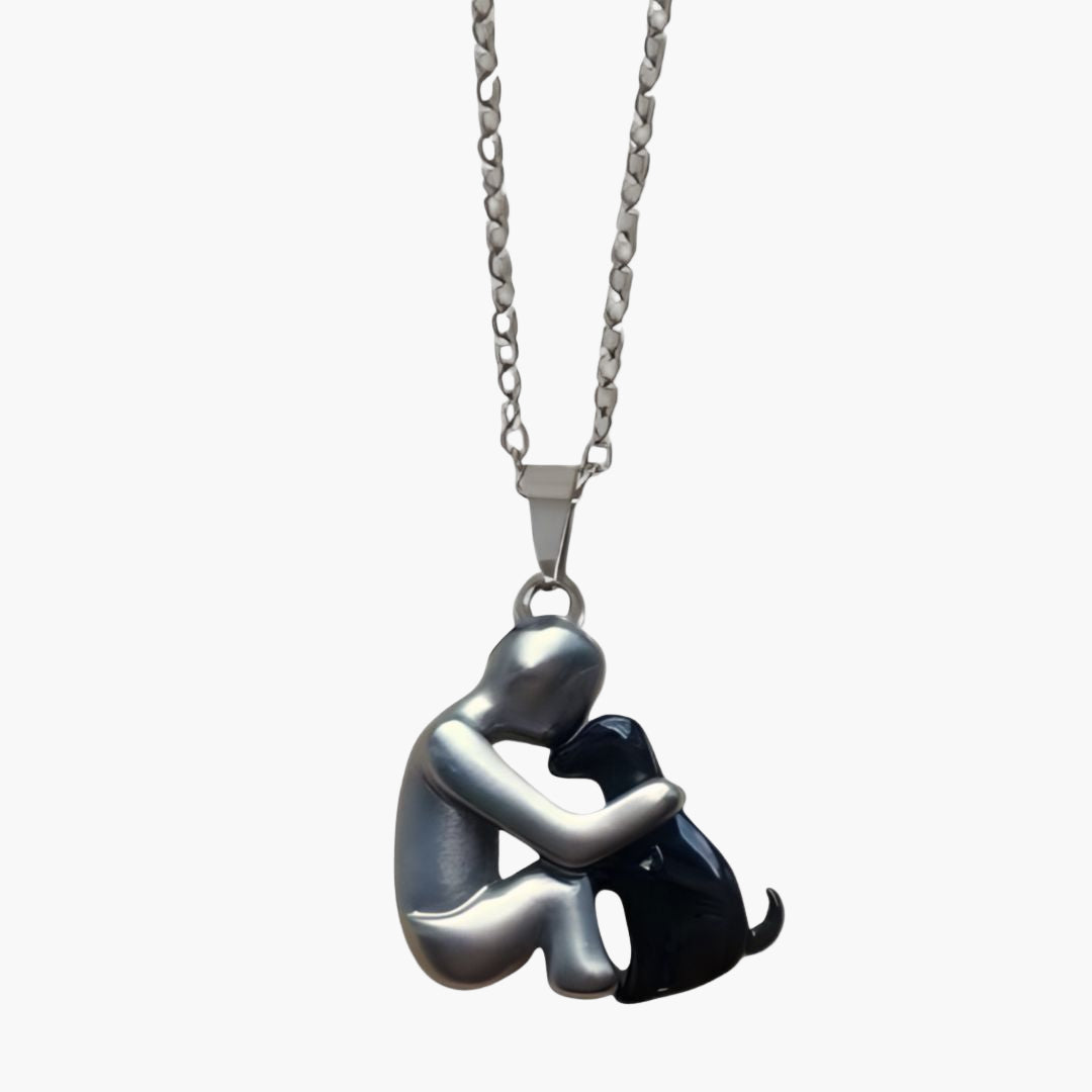 Damen Halskette mit Hund-Anhänger – Symbol für Freundschaft & Liebe, Geschenk für Hundefreunde