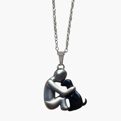 Damen Halskette mit Hund-Anhänger – Symbol für Freundschaft & Liebe, Geschenk für Hundefreunde