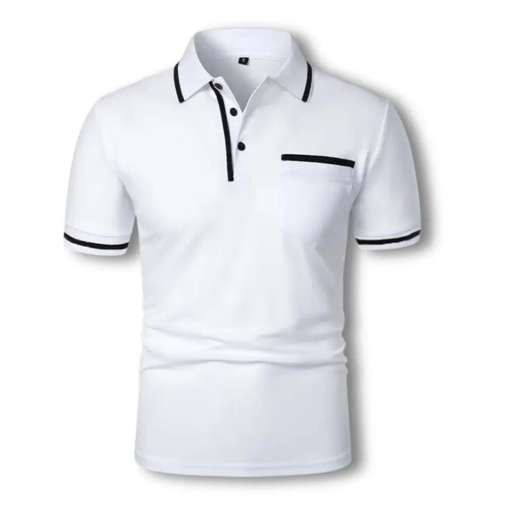 Herre polo skjorte modern fit med kontrastdetaljer – Stilfuld til hverdag og fritid