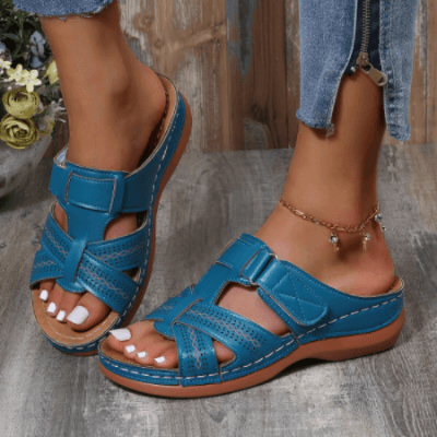 Sandali Donna Confortevoli con Zeppa e Design Slip-On – Perfetti per Quotidiano e Tempo Libero