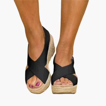 Damen Keilabsatz Sommerschuhe – Orthopädische Komfort Sandalen für Alltag und Freizeit
