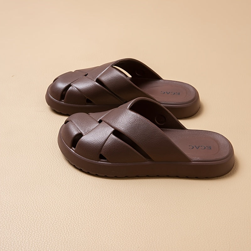 Sandales plateformes épaisses pour femmes pour loisirs et usage quotidien – Sandales tendance confortables avec design de brides tissées