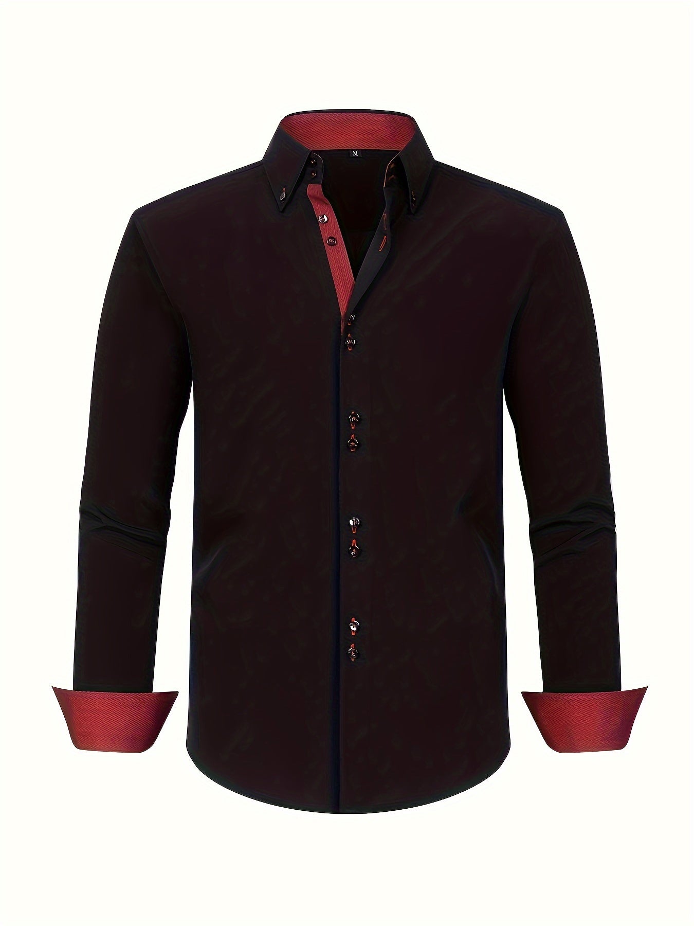 Męska koszula biznesowa casual z długim rękawem nowoczesny elegancki design