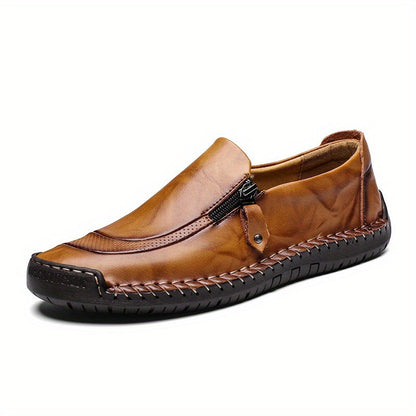 Heren mocassin-slippers vintage met rits – comfortabele vrijetijdsschoenen voor dagelijks gebruik en feestjes